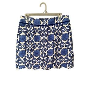 Vineyard Vines Scalloped Shell Margo Skirt women’s size 4 breaker blue